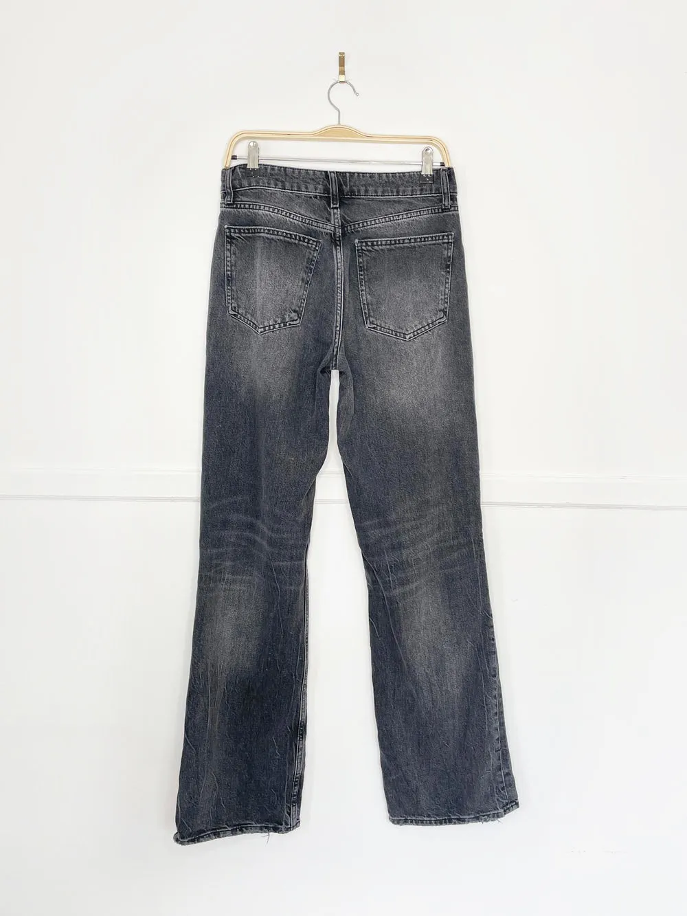 zara high rise wide leg jeans sold by Good Market Thrift Store product image thumbnail 3
