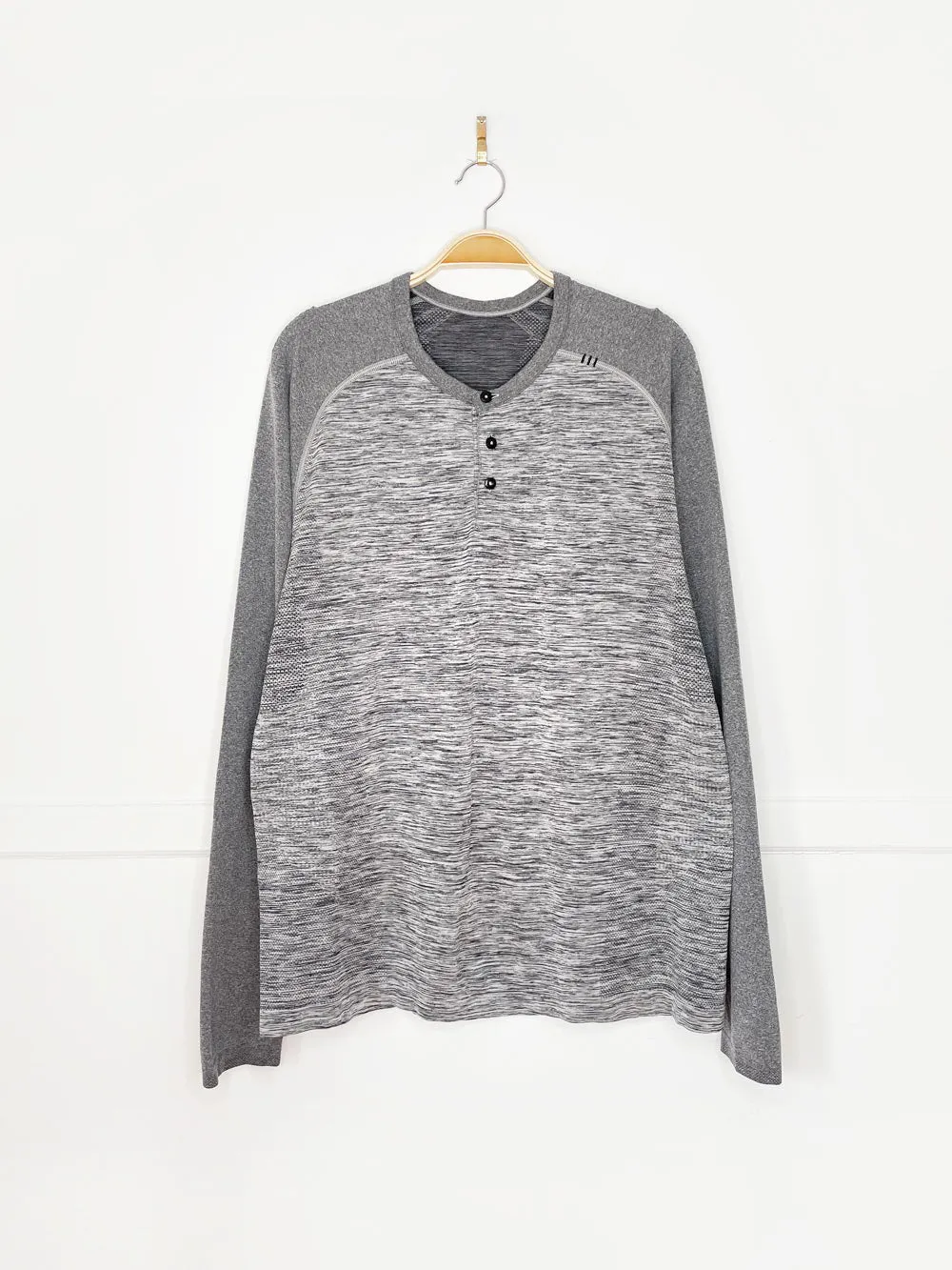 lululemon metal tech vent long sleeve henley sold by Good Market Thrift Store