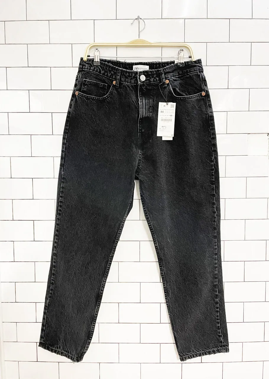 nwt zara high rise mom jean sold by Good Market Thrift Store