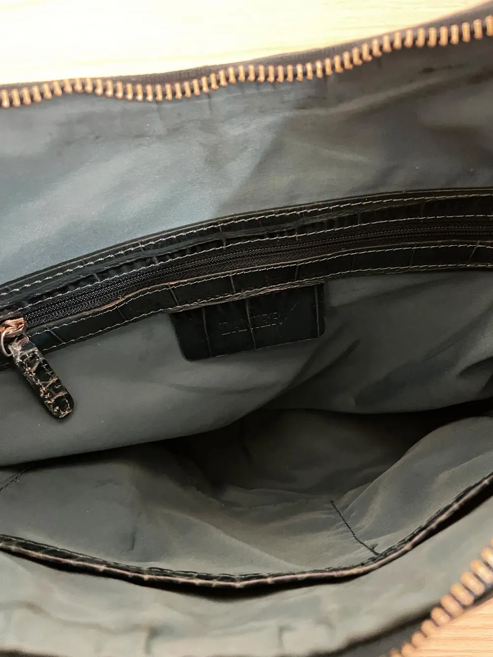 y2k danier snake embossed leather shoulder bag sold by Good Market Thrift Store product image thumbnail 4