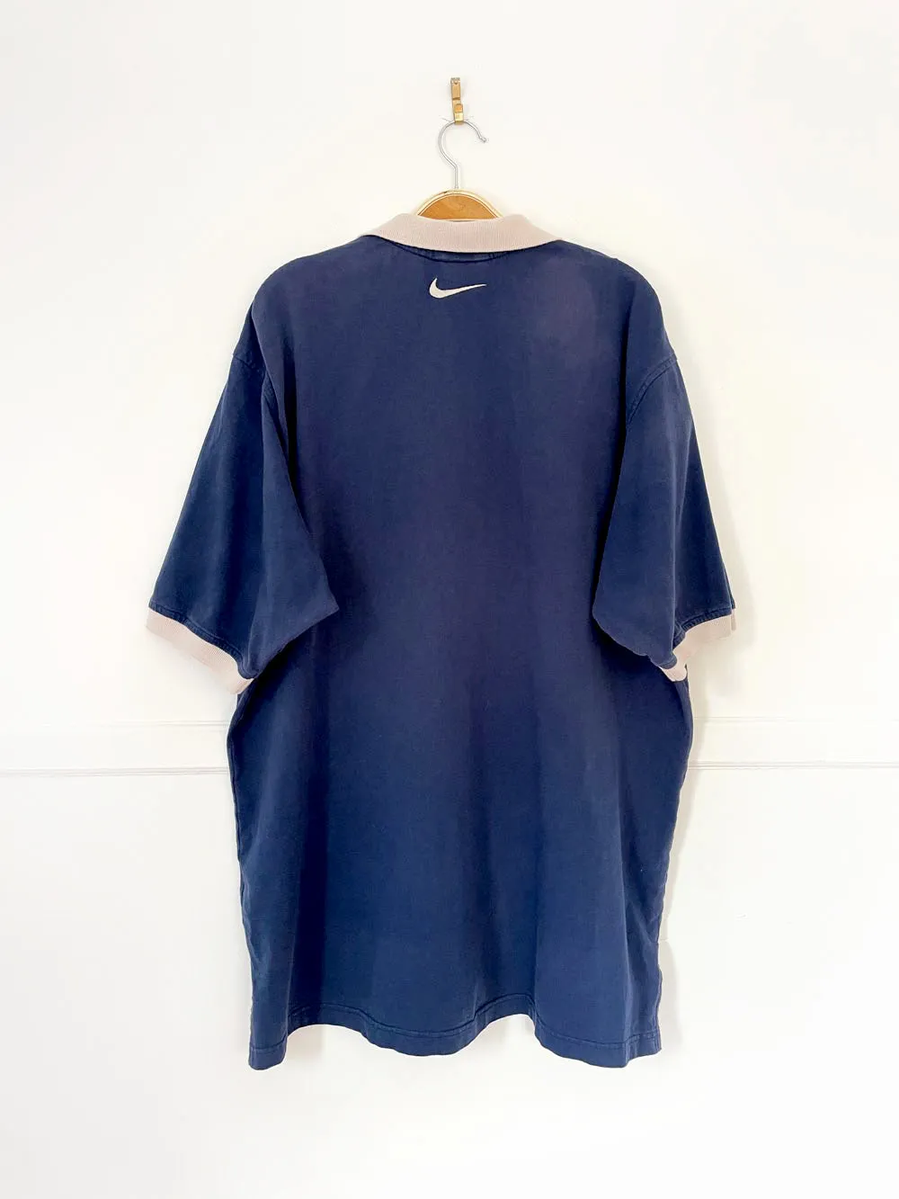 vintage 90s big swoosh colour block band polo sold by Good Market Thrift Store product image thumbnail 5