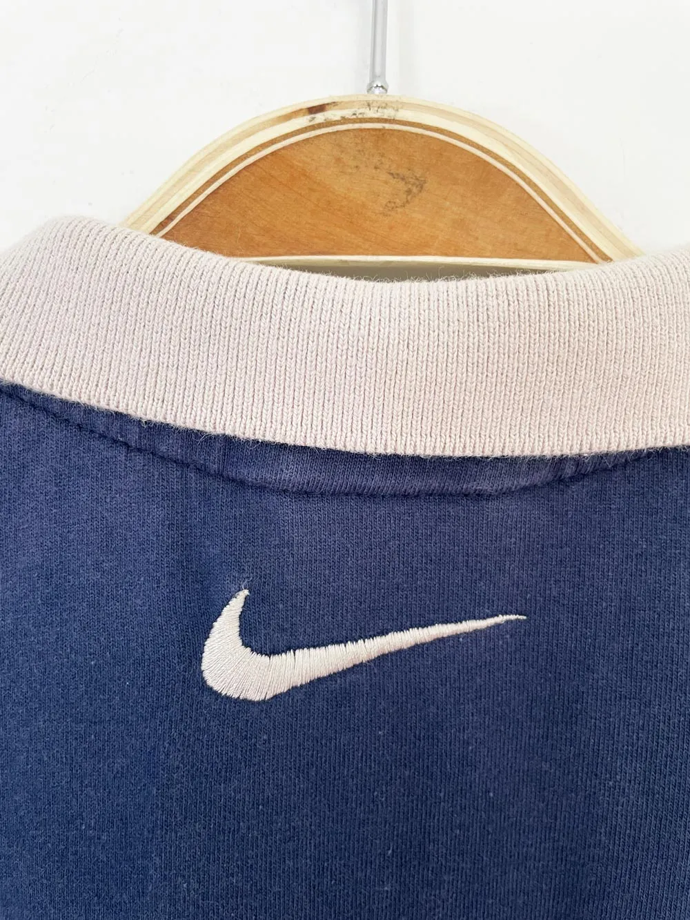 vintage 90s big swoosh colour block band polo sold by Good Market Thrift Store product image thumbnail 4