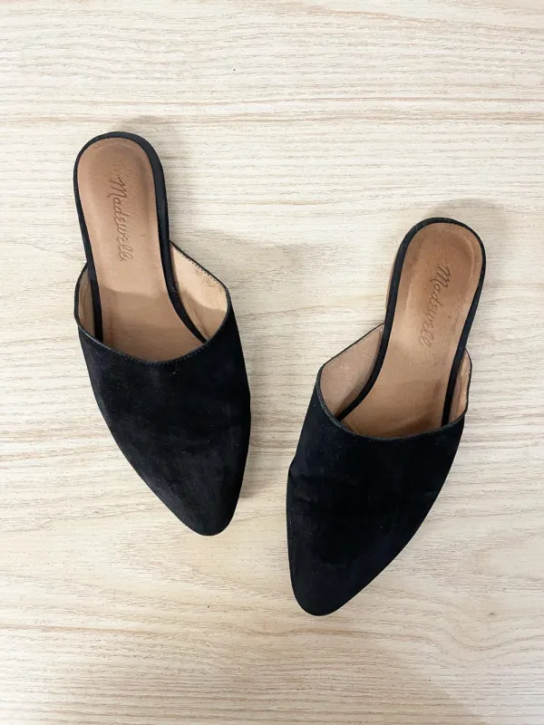 madewell remi suede mules sold by Good Market Thrift Store