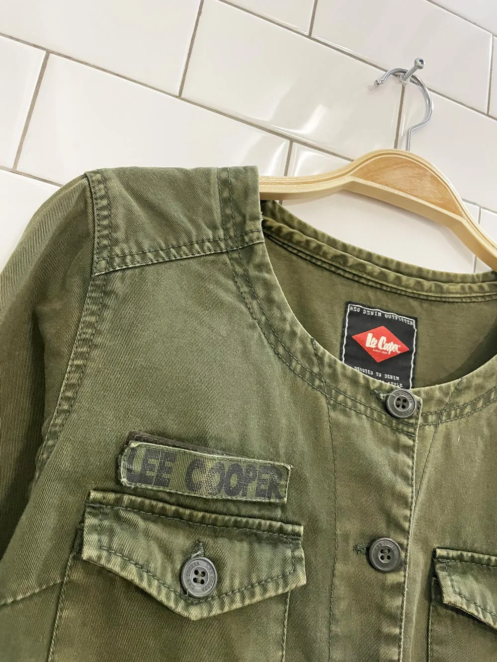 lee cooper cropped utility jacket sold by Good Market Thrift Store product image thumbnail 2
