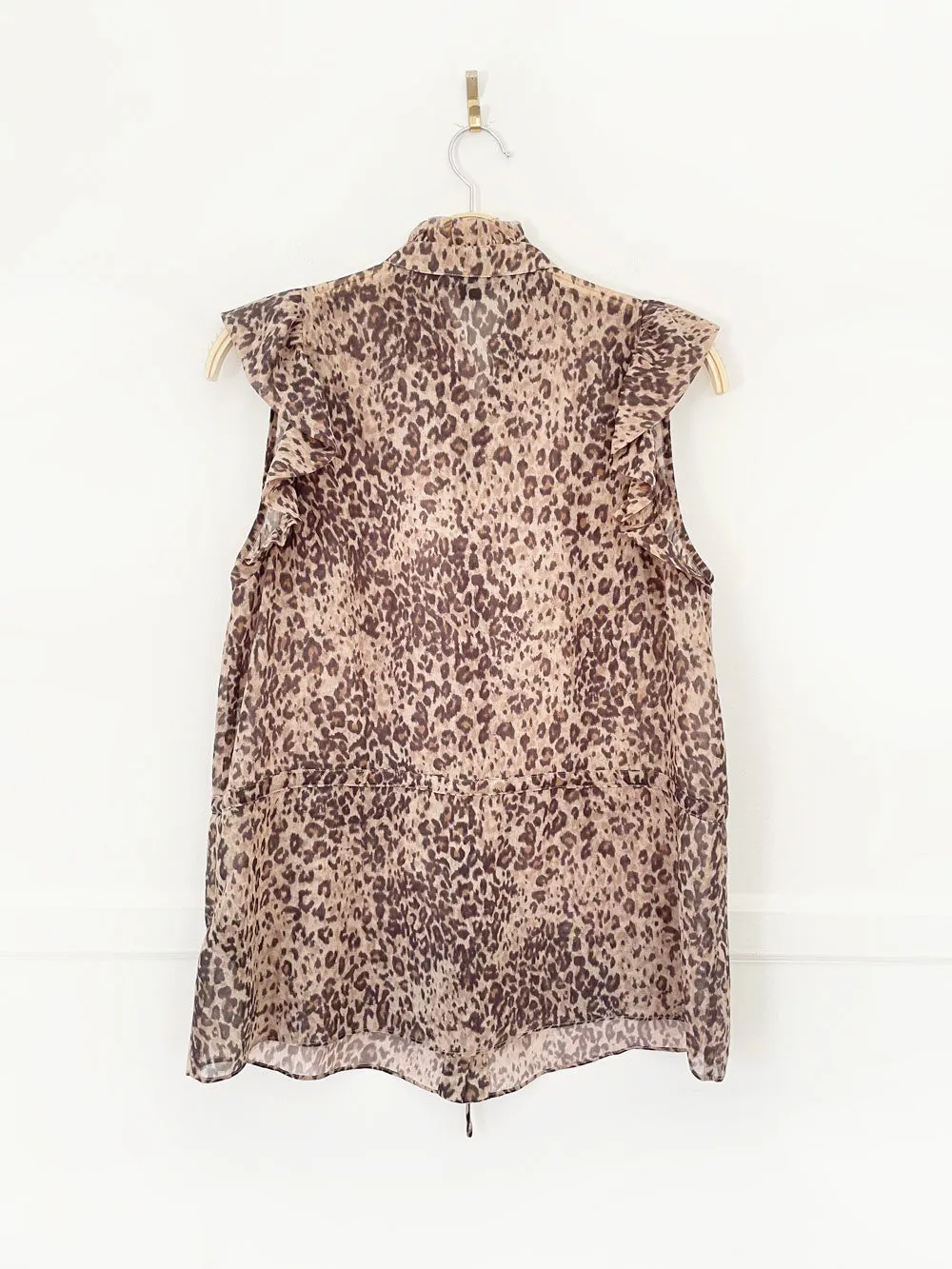 all saints laney animal print chiffon blouse sold by Good Market Thrift Store product image thumbnail 4