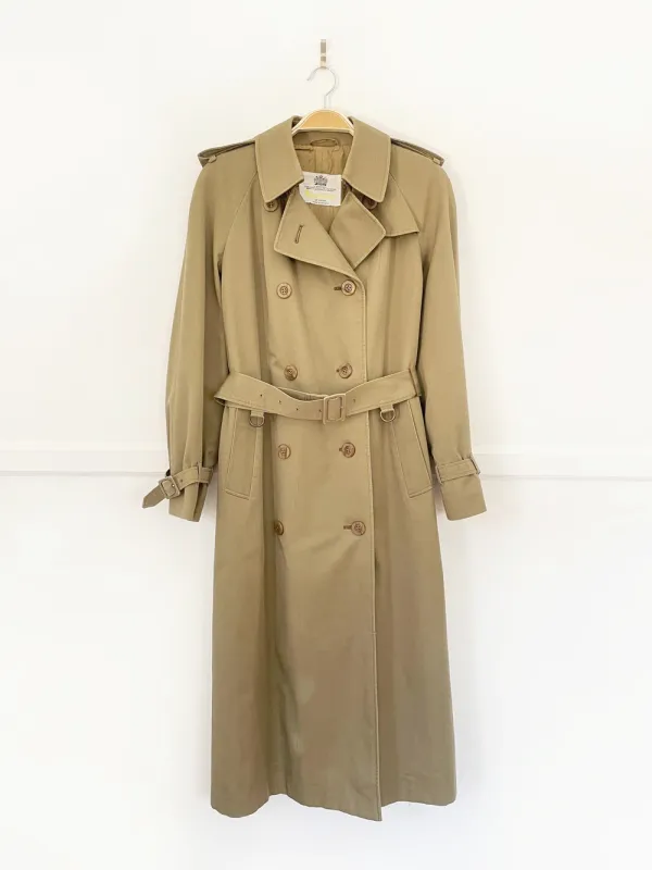 vintage aquascutum aqua 5 classic trench coat sold by Good Market Thrift Store
