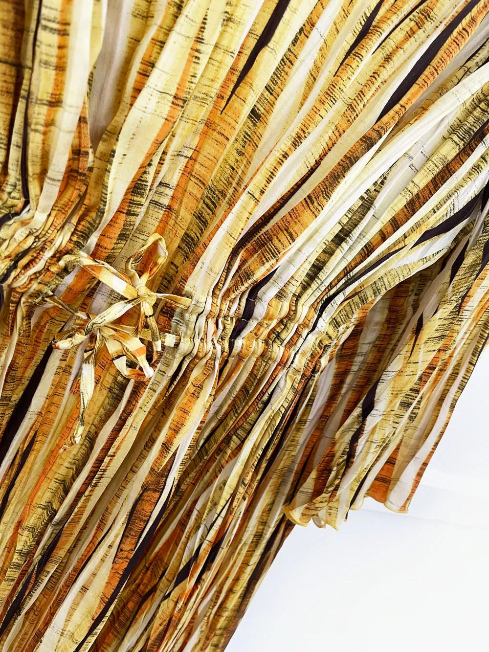 escada sport silk-blend pleated drawstring midi dress sold by Good Market Thrift Store product image thumbnail 2