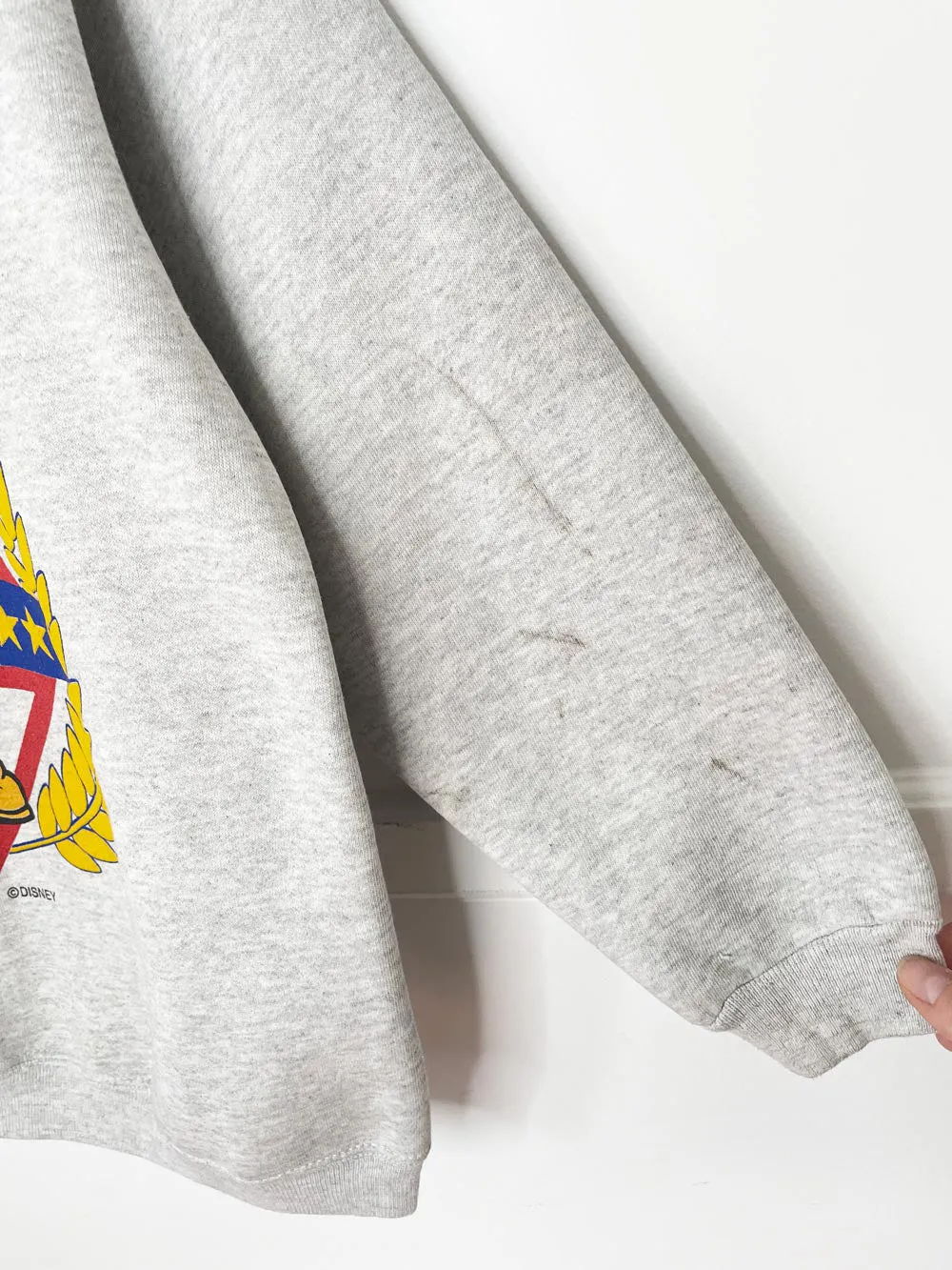 vintage 90s mickey varsity block letter sweatshirt | hanes heavyweight | made in USA sold by Good Market Thrift Store product image thumbnail 4
