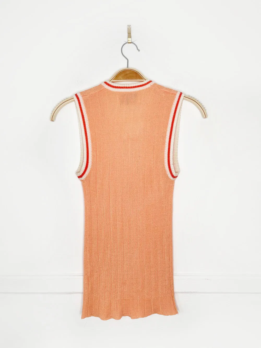 vintage 60s simsons-sears varsity prep sweater vest | junior bazaar sold by Good Market Thrift Store product image thumbnail 3