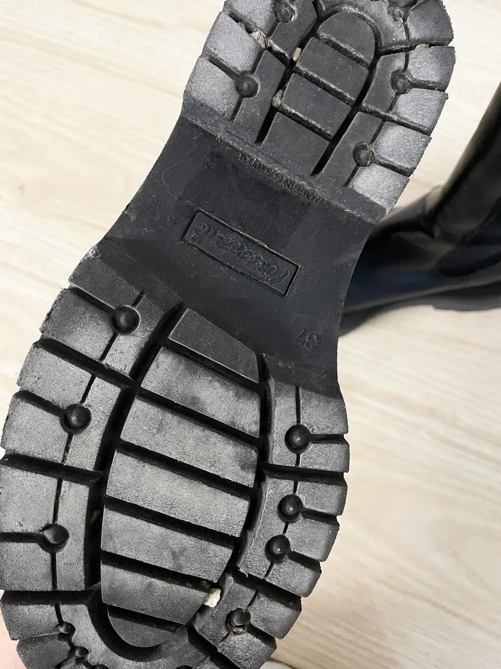 l'intervalle chunky mid-calf leather chelsea boot sold by Good Market Thrift Store product image thumbnail 5