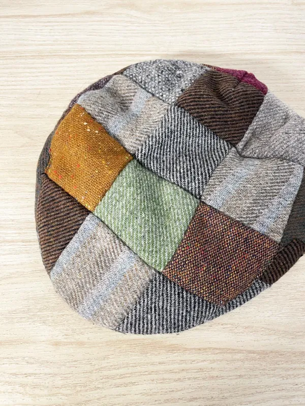 vintage shandon patchwork tweed wool flat cap sold by Good Market Thrift Store