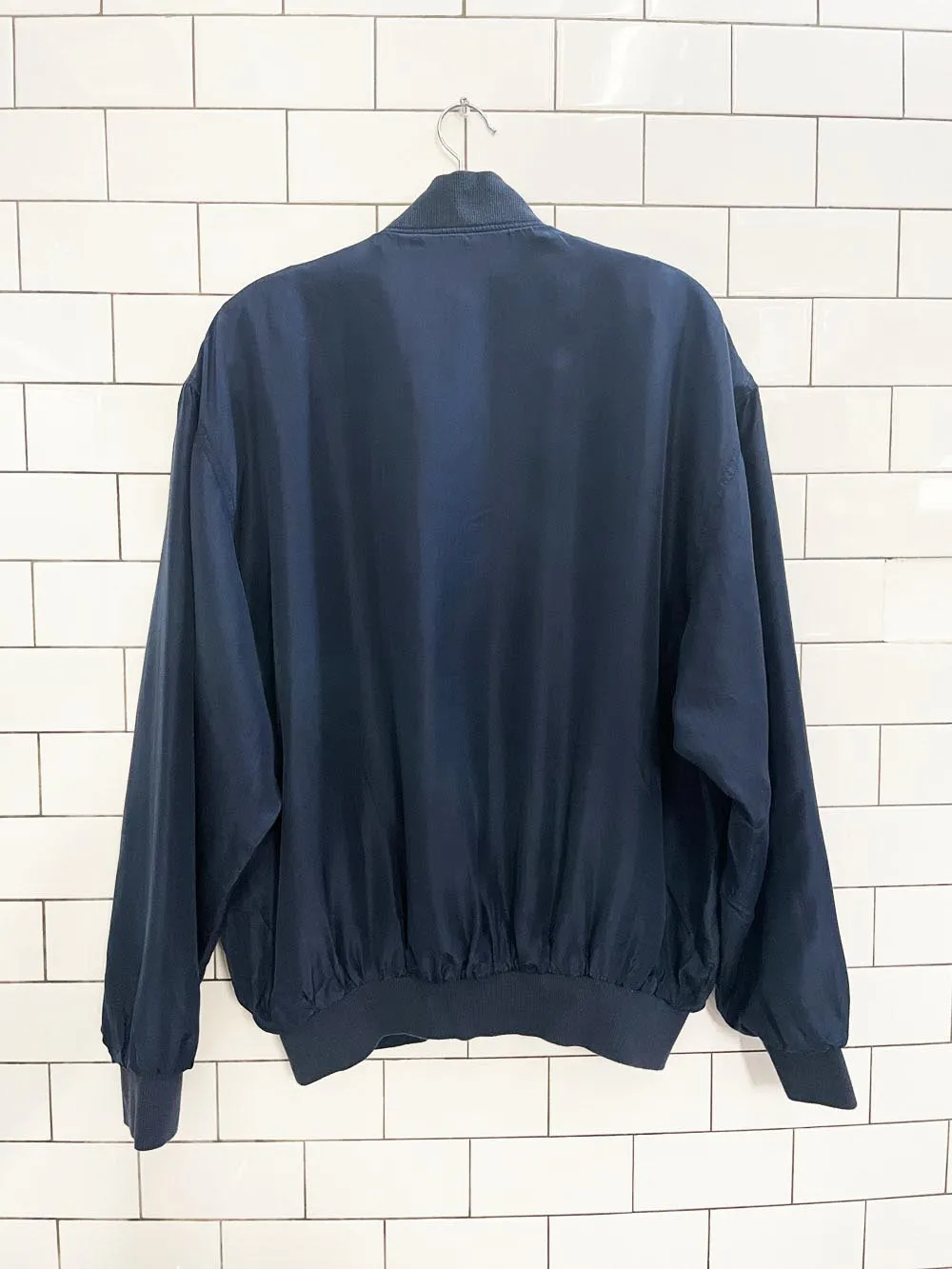 vintage 90s whitby 100% silk bomber jacket sold by Good Market Thrift Store product image thumbnail 4