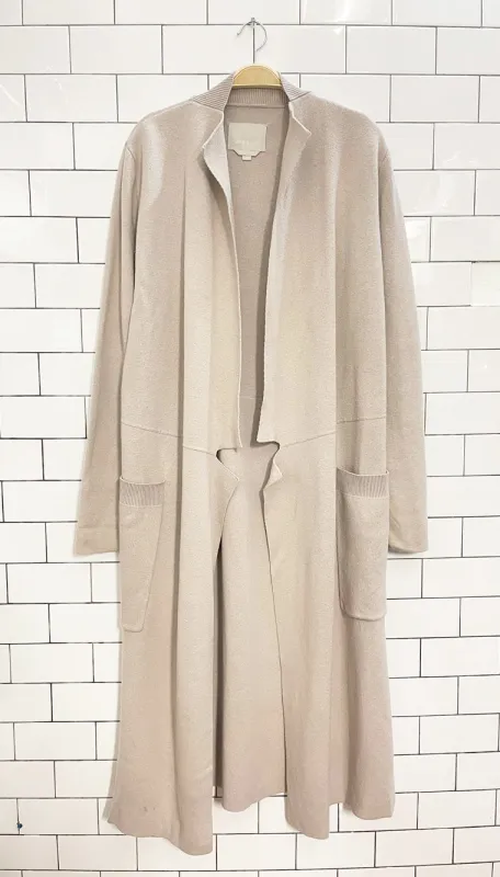 soia & kyo wool-blend benela mist knit open long cardigan sold by Good Market Thrift Store