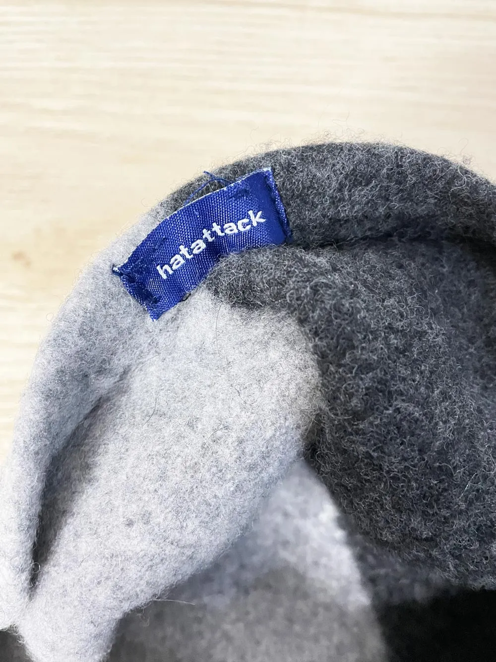 hat attack two-tone wool beret sold by Good Market Thrift Store product image thumbnail 2