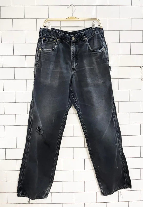 carhartt loose fit distressed carpenter pants sold by Good Market Thrift Store