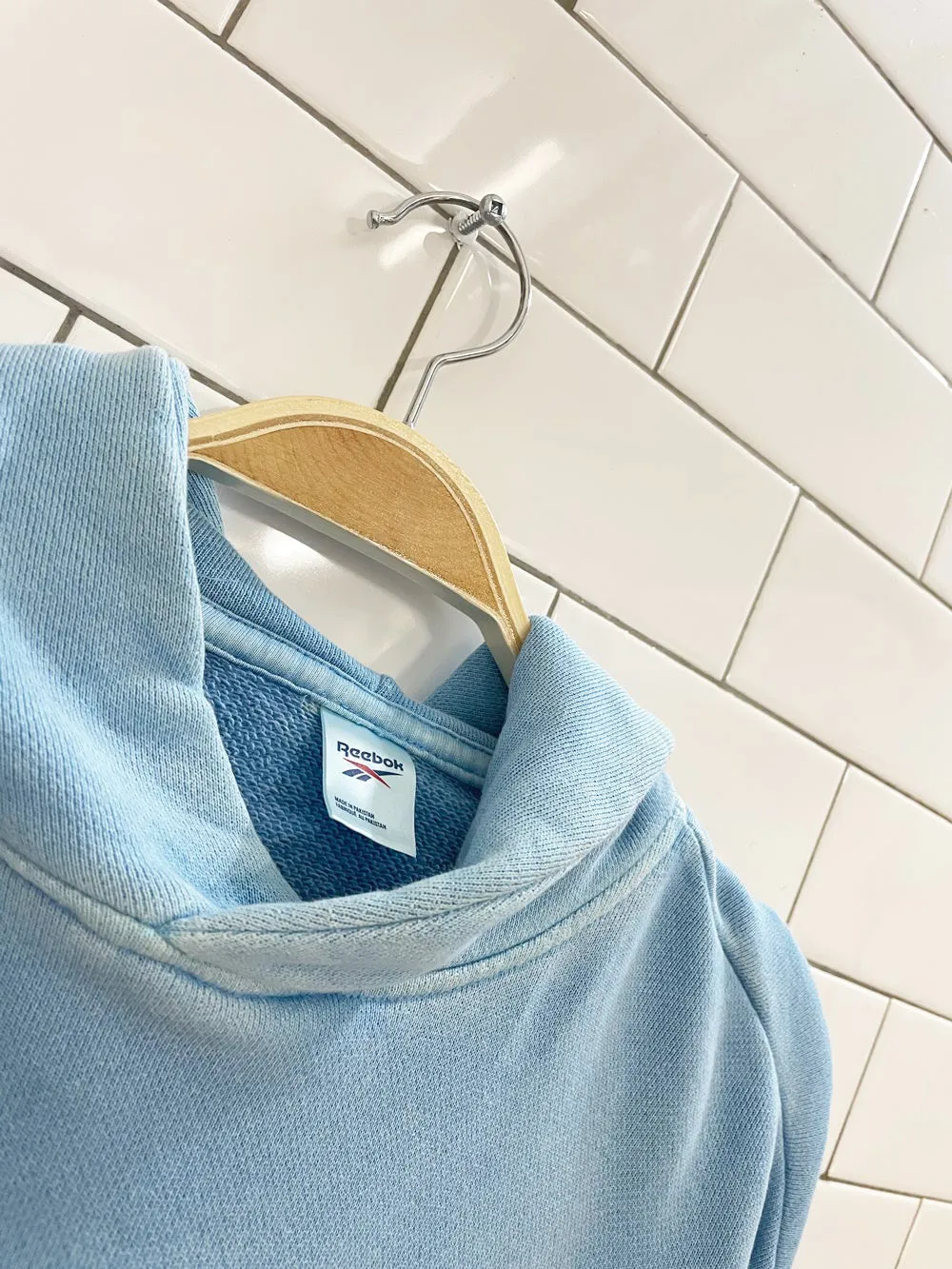 reebok natural dye crop hoodie sold by Good Market Thrift Store product image thumbnail 3