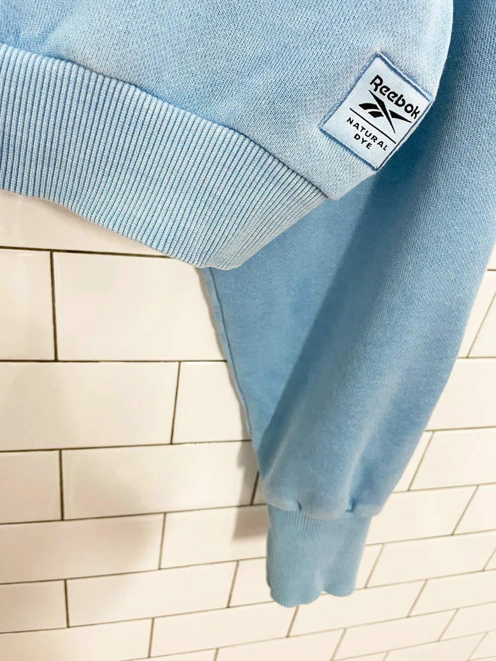 reebok natural dye crop hoodie sold by Good Market Thrift Store product image thumbnail 2