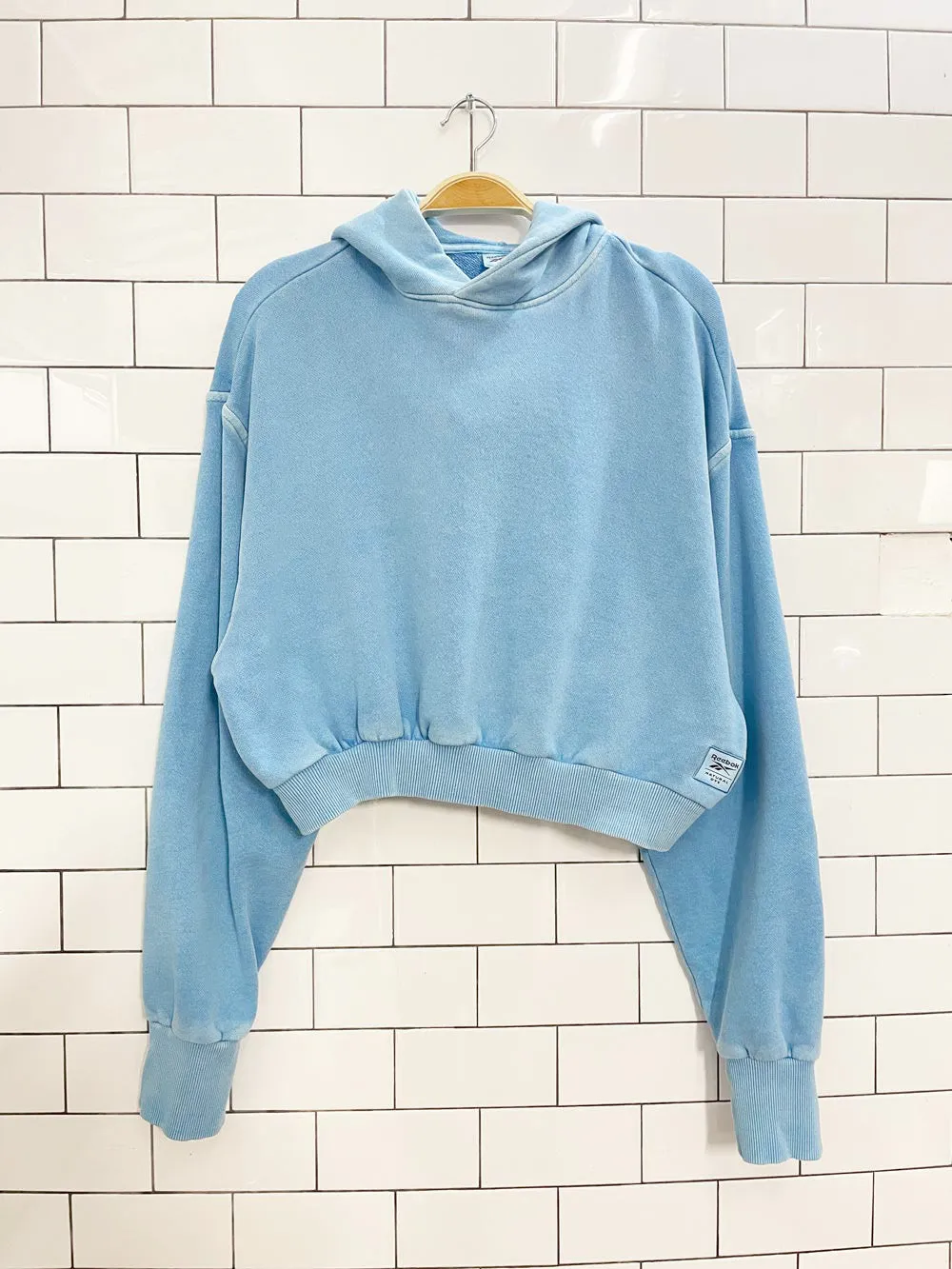 reebok natural dye crop hoodie sold by Good Market Thrift Store