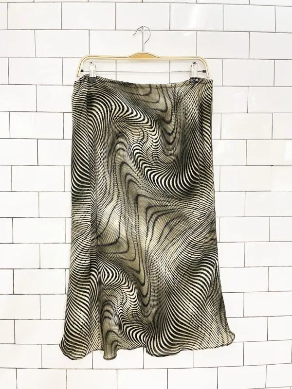 y2k context chiffon swirl midi skirt sold by Good Market Thrift Store
