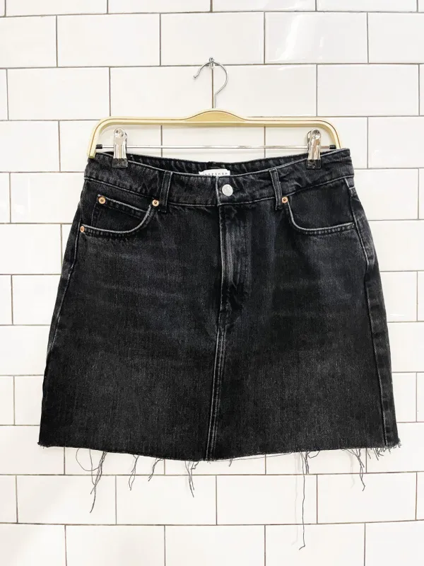 nwt topshop cut off denim mini skirt sold by Good Market Thrift Store