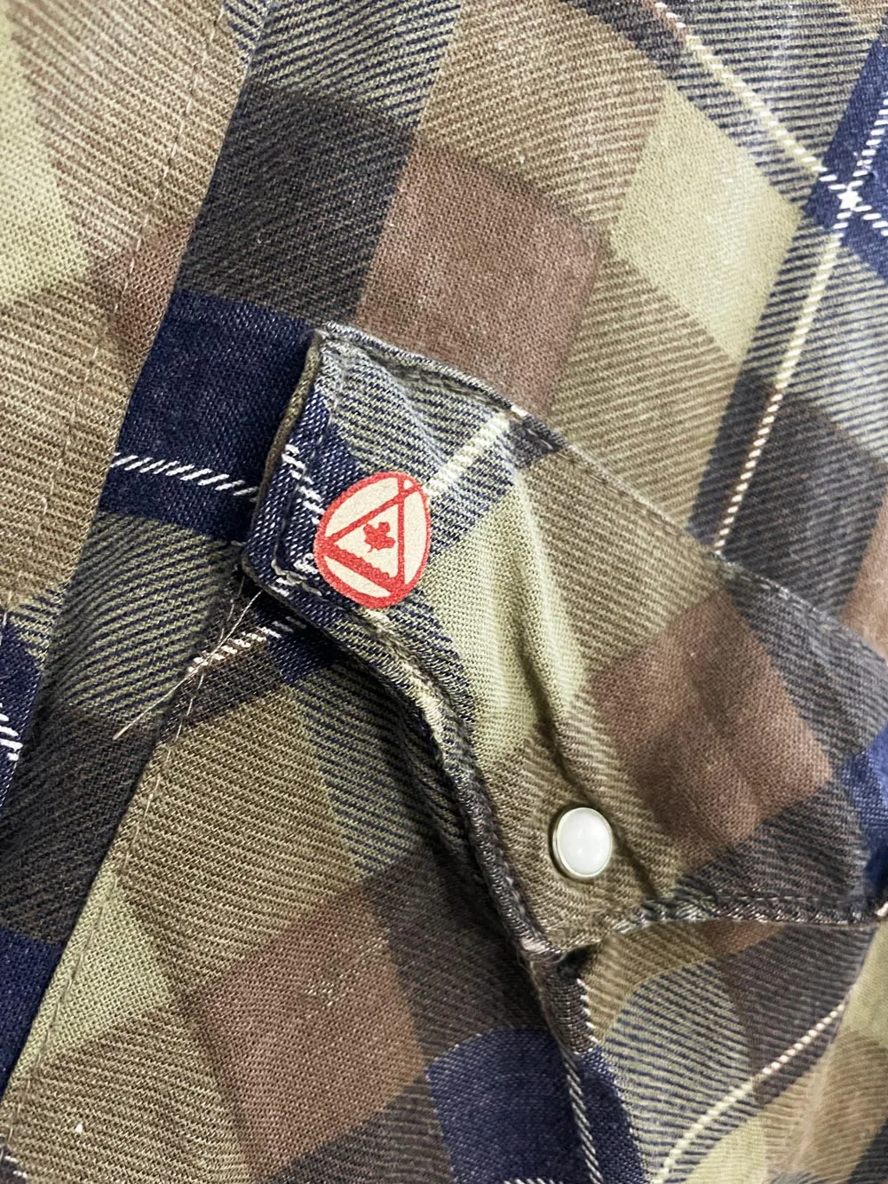 vintage bell flannel shirt jacket | made in Canada sold by Good Market Thrift Store product image thumbnail 3