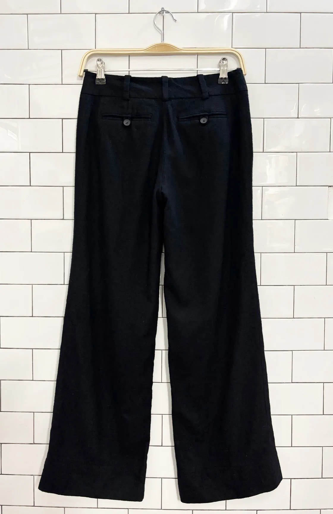 club monaco wool-blend wide leg trouser sold by Good Market Thrift Store product image thumbnail 3