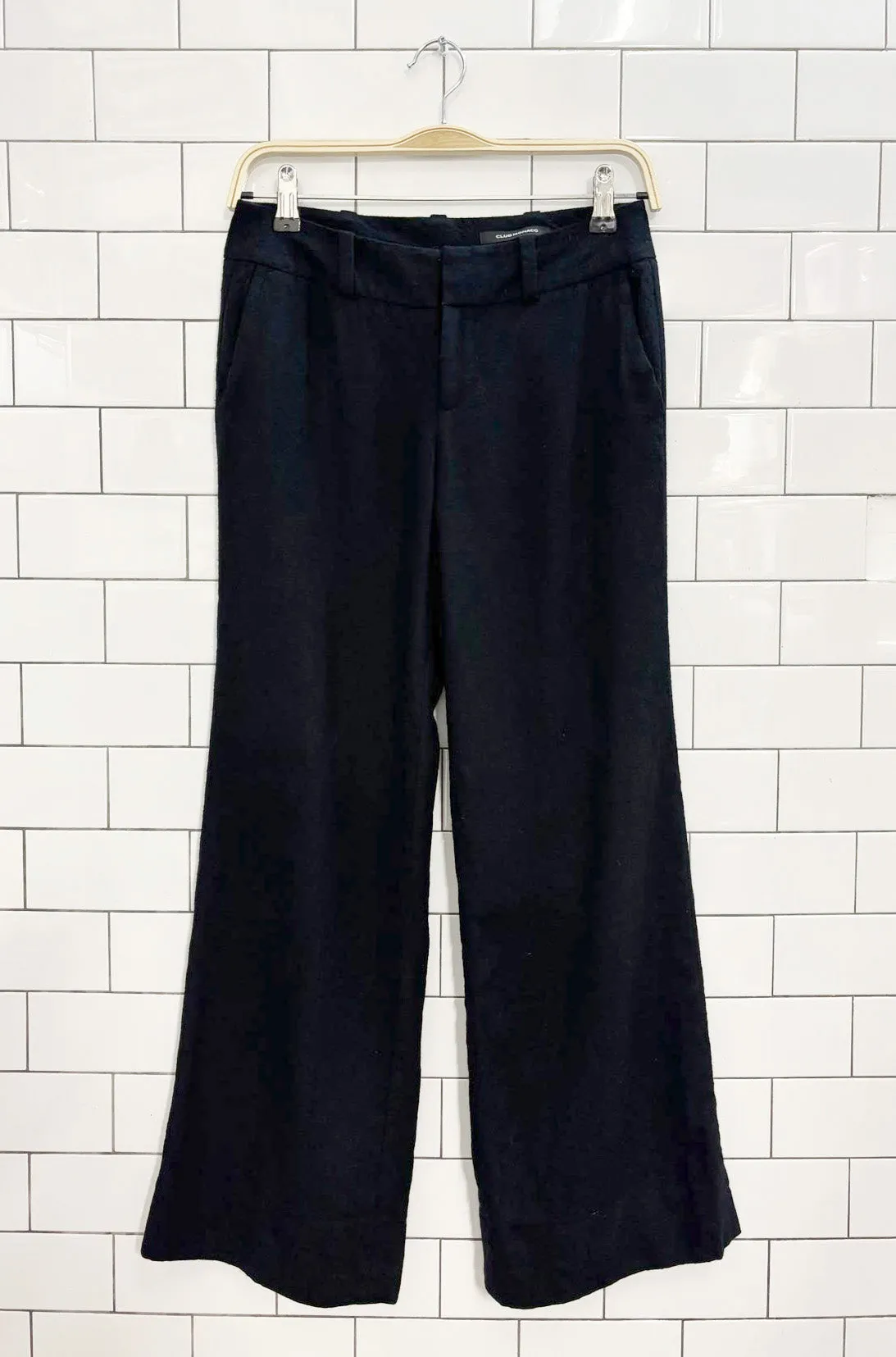 club monaco wool-blend wide leg trouser sold by Good Market Thrift Store
