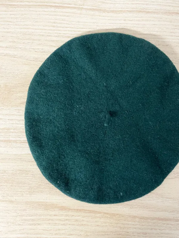 vintage 100% wool beret sold by Good Market Thrift Store