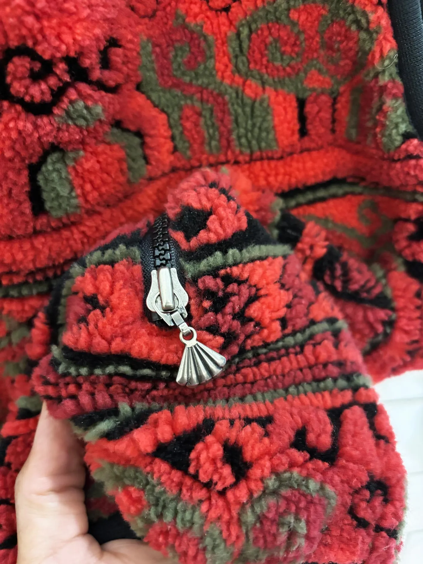 vintage 90s duffel sportswear fleece zip up vest | made in usa sold by Good Market Thrift Store product image thumbnail 2