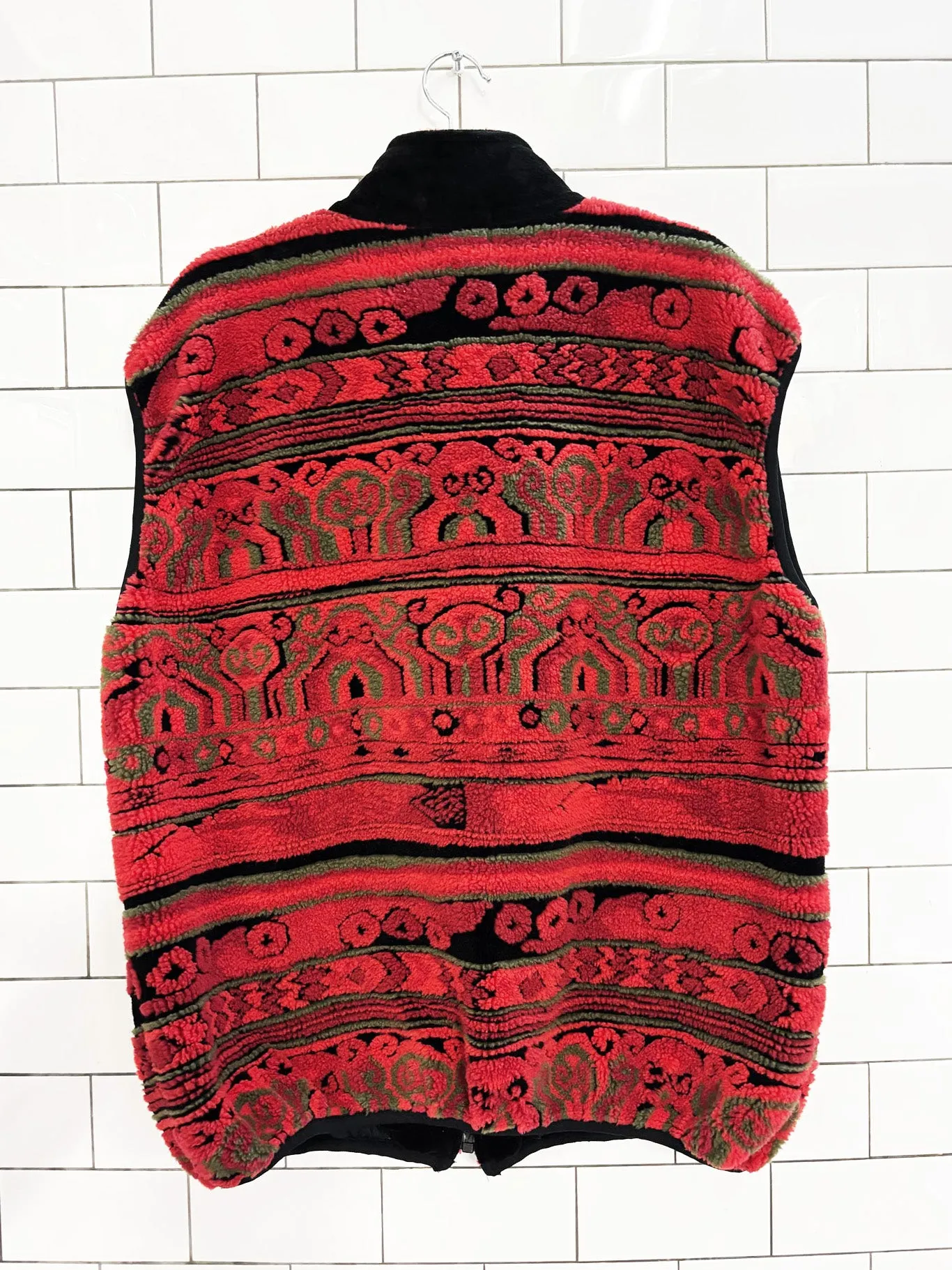 vintage 90s duffel sportswear fleece zip up vest | made in usa sold by Good Market Thrift Store product image thumbnail 5