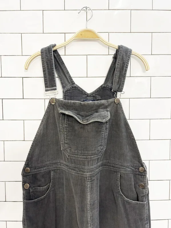 vintage 90s cabin creek chunky corduroy loose fit overalls sold by Good Market Thrift Store