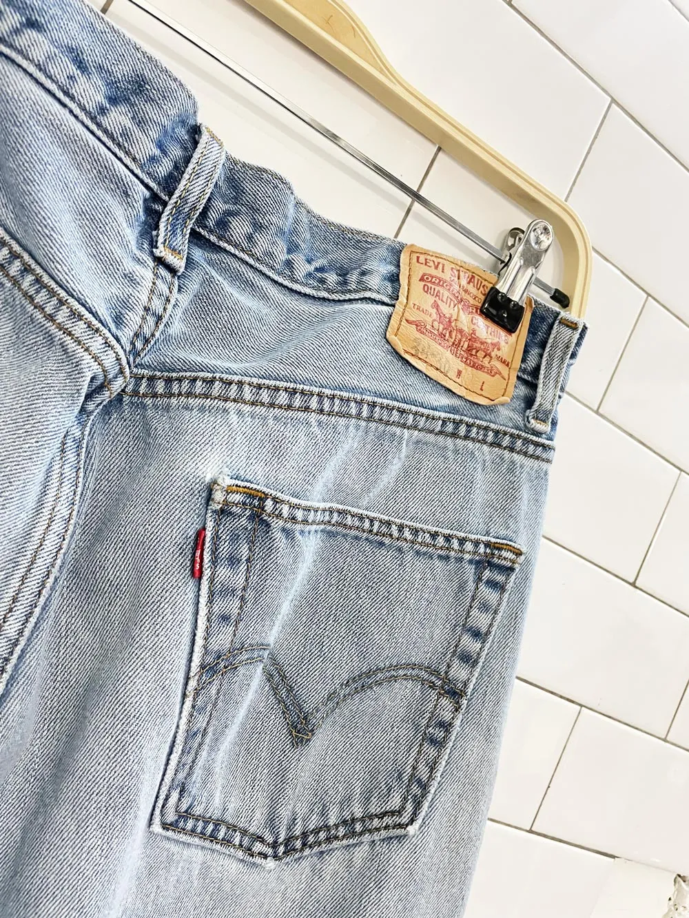 vintage 00s levi's regular fit loose jeans sold by Good Market Thrift Store product image thumbnail 2
