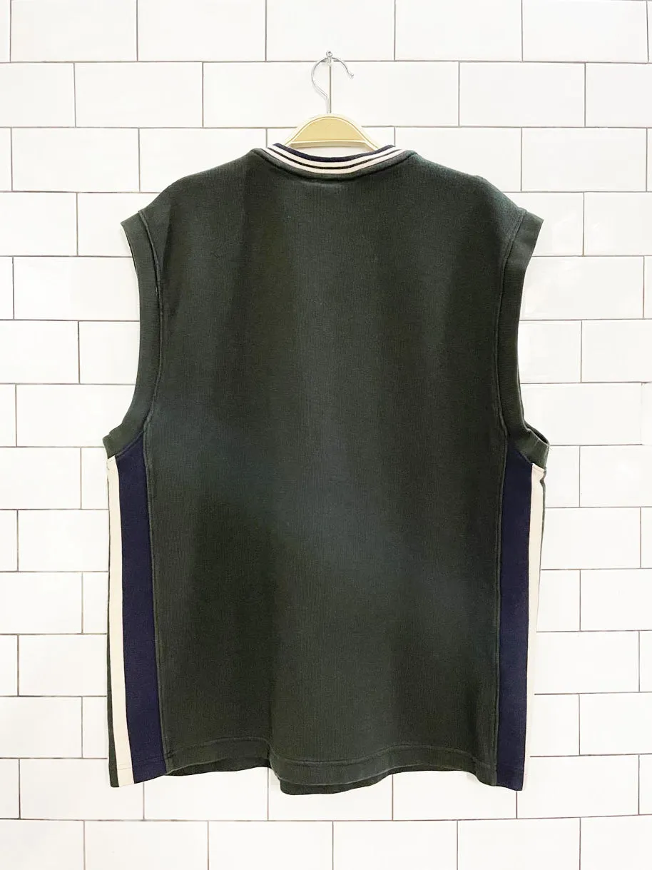 vintage 00s faded glory v-neck ribbed sweatshirt vest sold by Good Market Thrift Store product image thumbnail 4