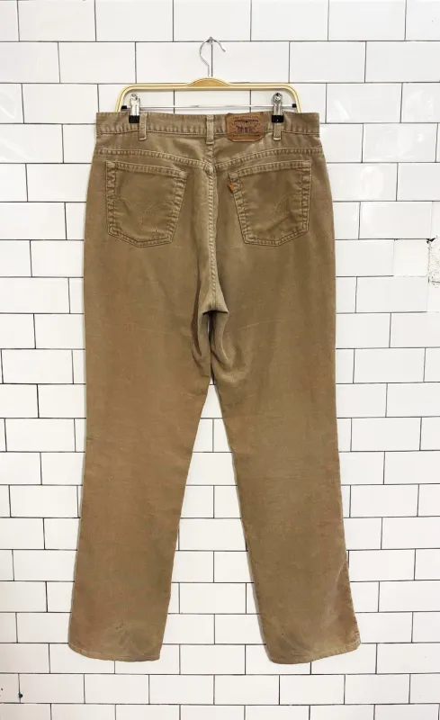 vintage 90s levis 506 orange tab corduroy pants sold by Good Market Thrift Store