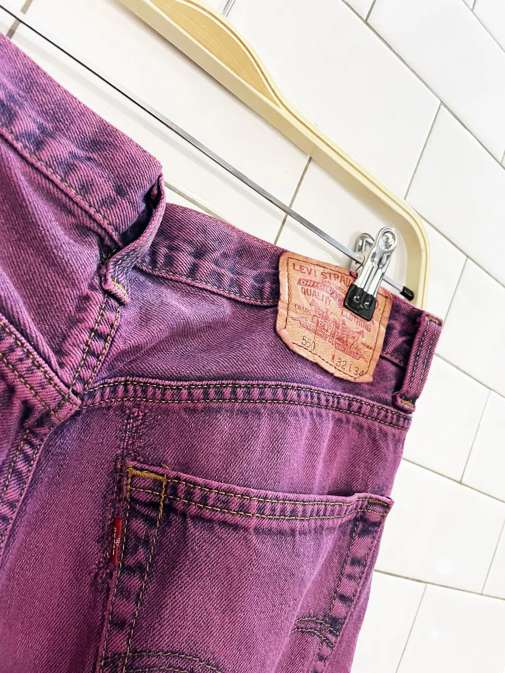 vintage 00s levi's 550 relaxed fit loose jeans sold by Good Market Thrift Store product image thumbnail 2