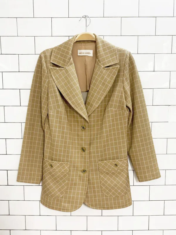 vintage 60s koret of california window-pane blazer | union made sold by Good Market Thrift Store
