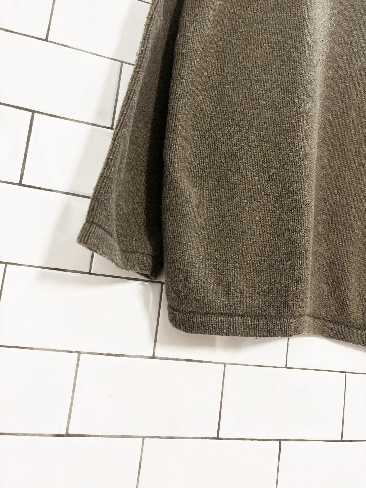 vintage levi strauss cotton knit v-neck sweater sold by Good Market Thrift Store product image thumbnail 2