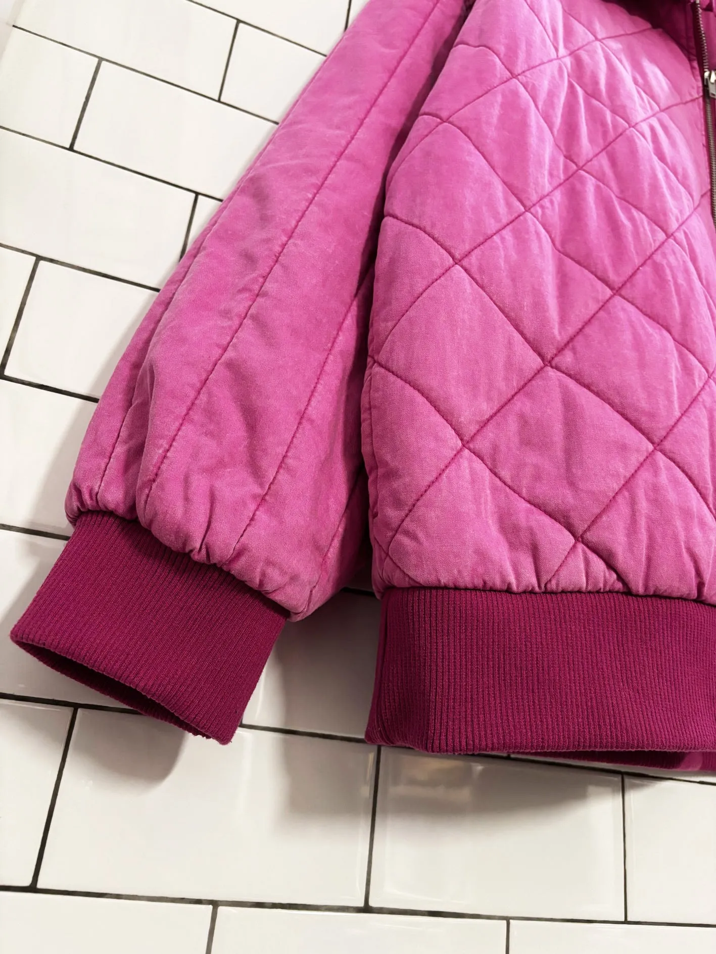 wild fable oversized quilted bomber jacket sold by Good Market Thrift Store product image thumbnail 2