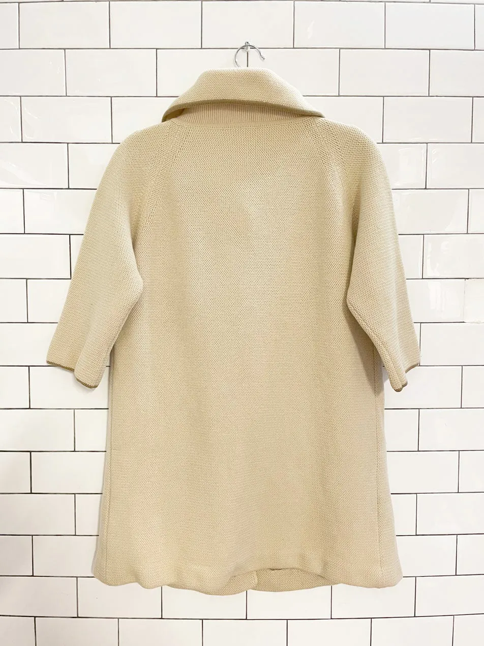 vintage 60s mirsa 100% wool short sleeve cardigan jacket | made in Italy sold by Good Market Thrift Store product image thumbnail 4