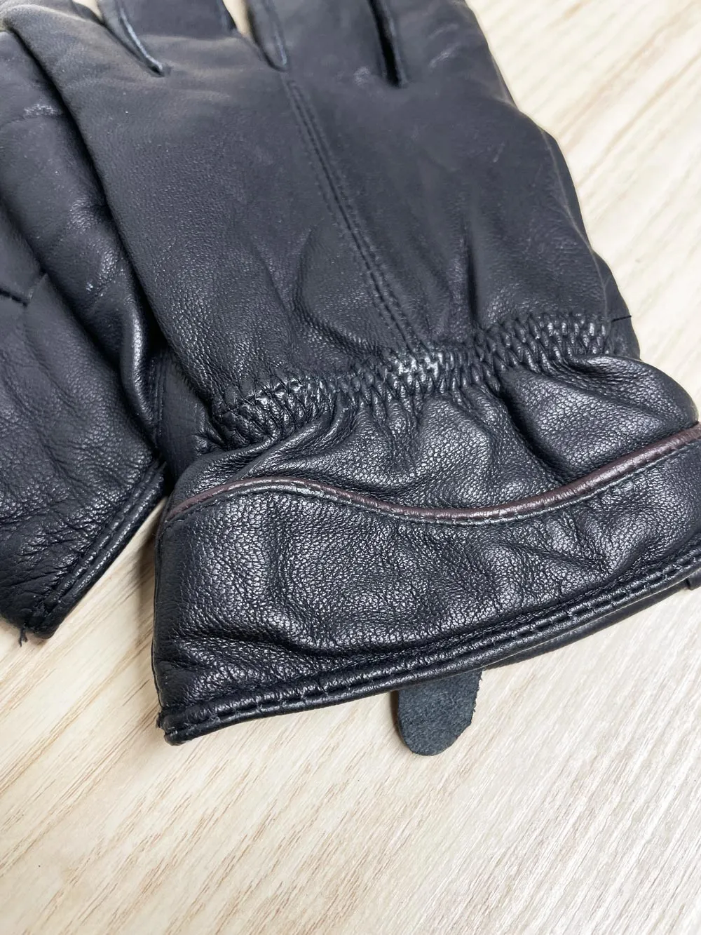 vintage butter leather gloves | lined | lambskin sold by Good Market Thrift Store product image thumbnail 2