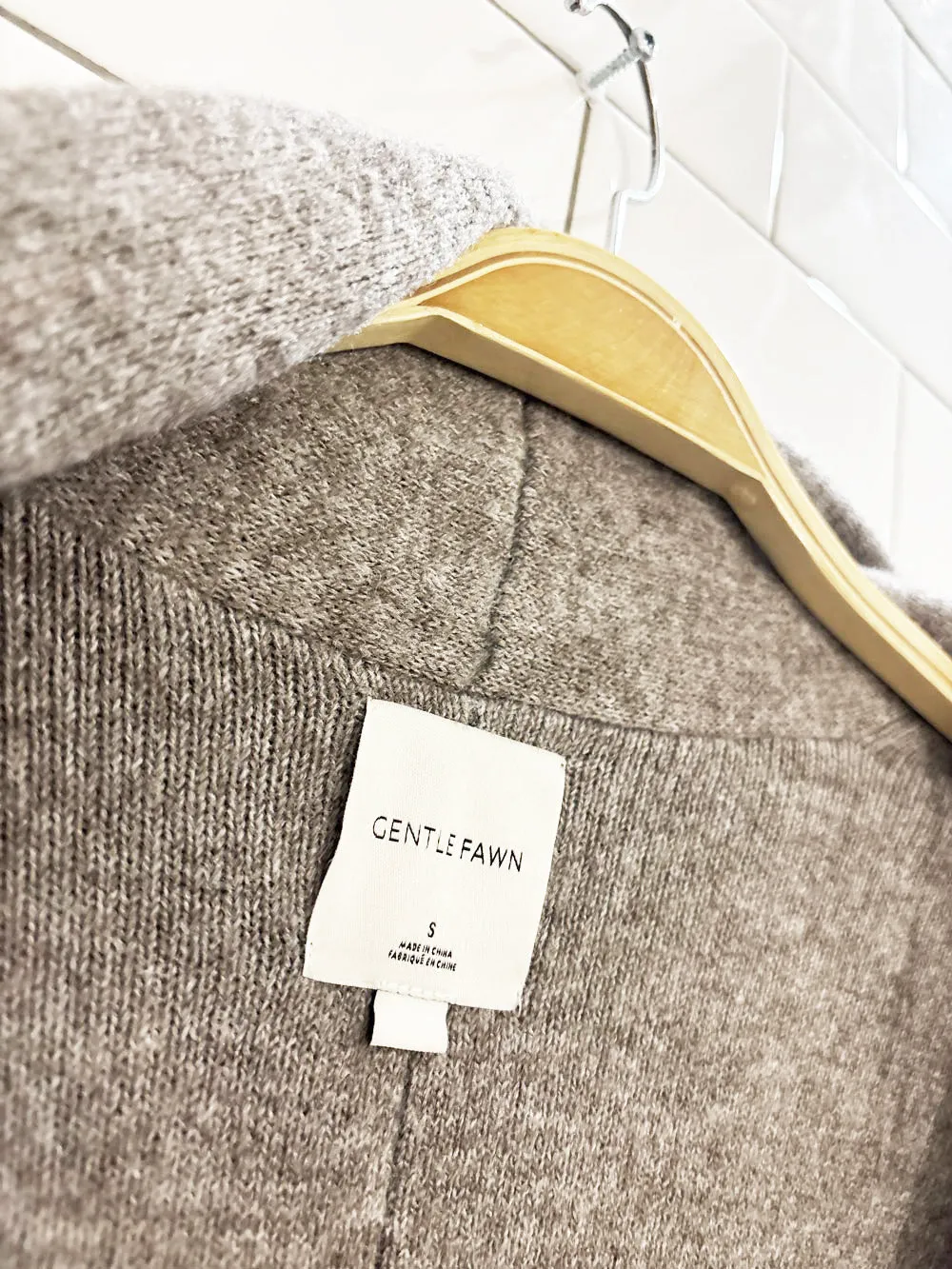 gentle fawn ramona open knit cardigan jacket sold by Good Market Thrift Store product image thumbnail 2