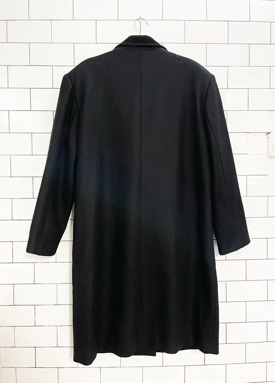 vintage david benjamin 100% wool suede collar double breasted overcoat sold by Good Market Thrift Store product image thumbnail 4