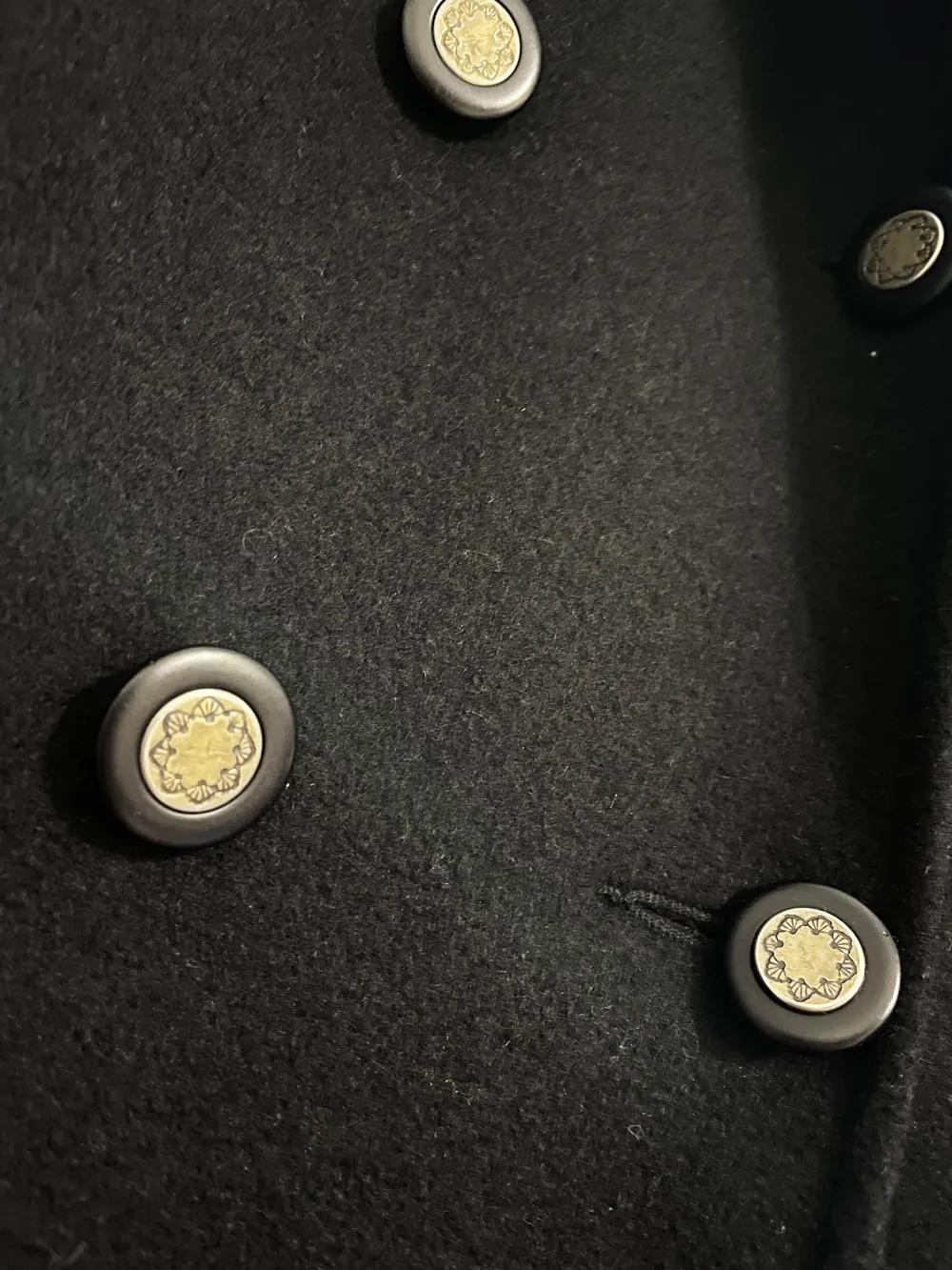 vintage david benjamin 100% wool suede collar double breasted overcoat sold by Good Market Thrift Store product image thumbnail 3