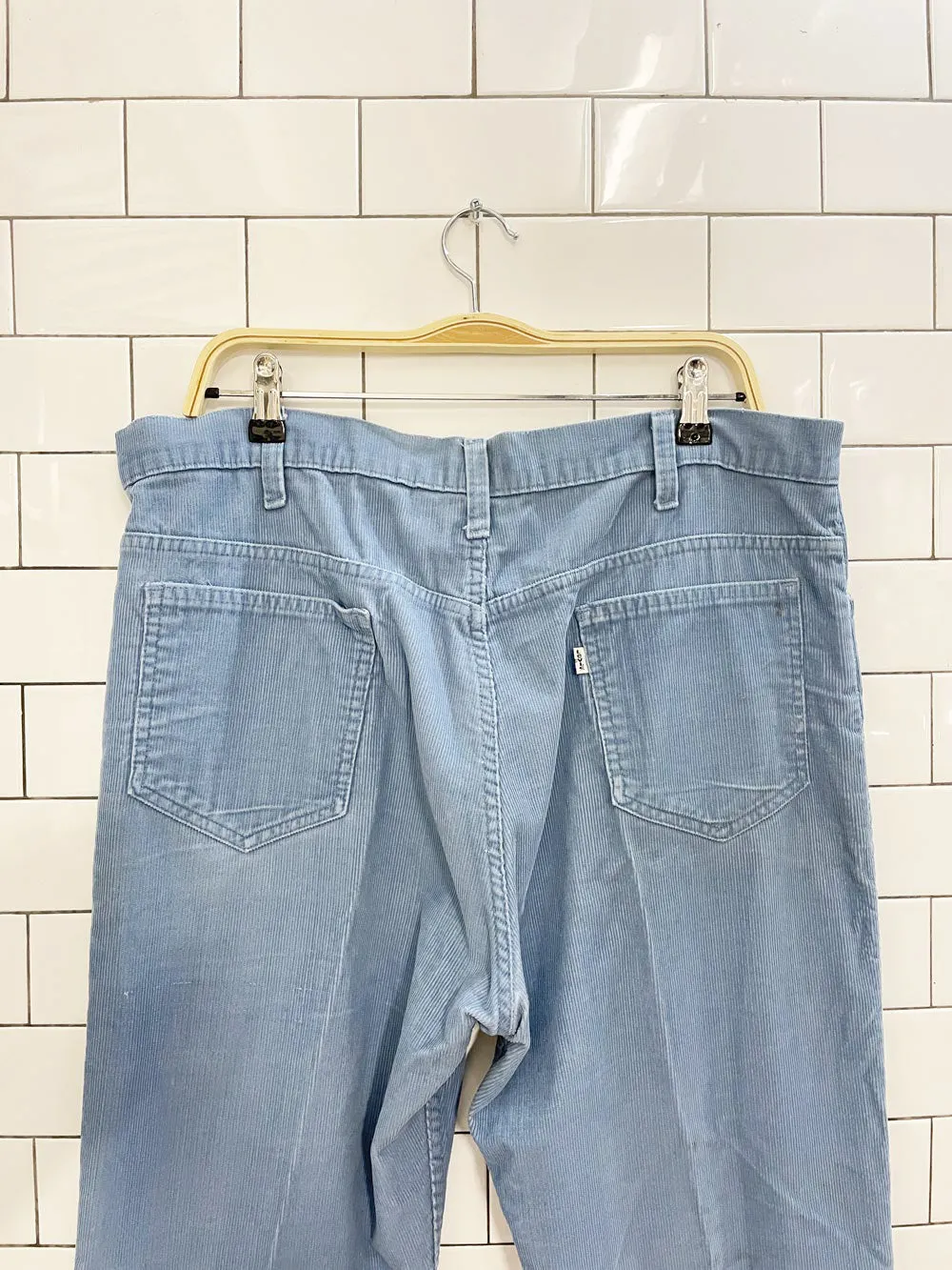 vintage 70s levi's white tab corduroy pants sold by Good Market Thrift Store