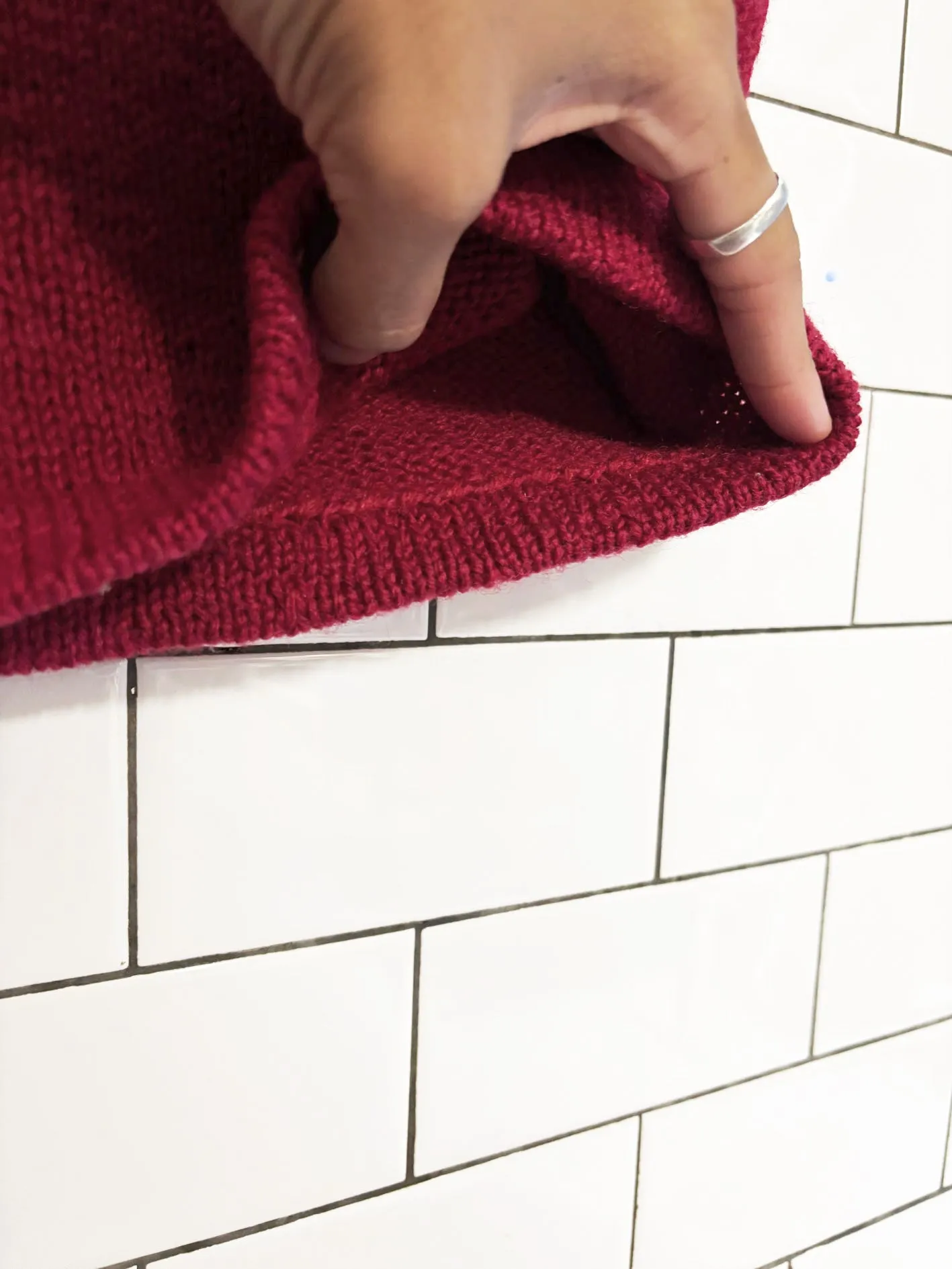 vintage wool-blend knit maxi skirt sold by Good Market Thrift Store product image thumbnail 4