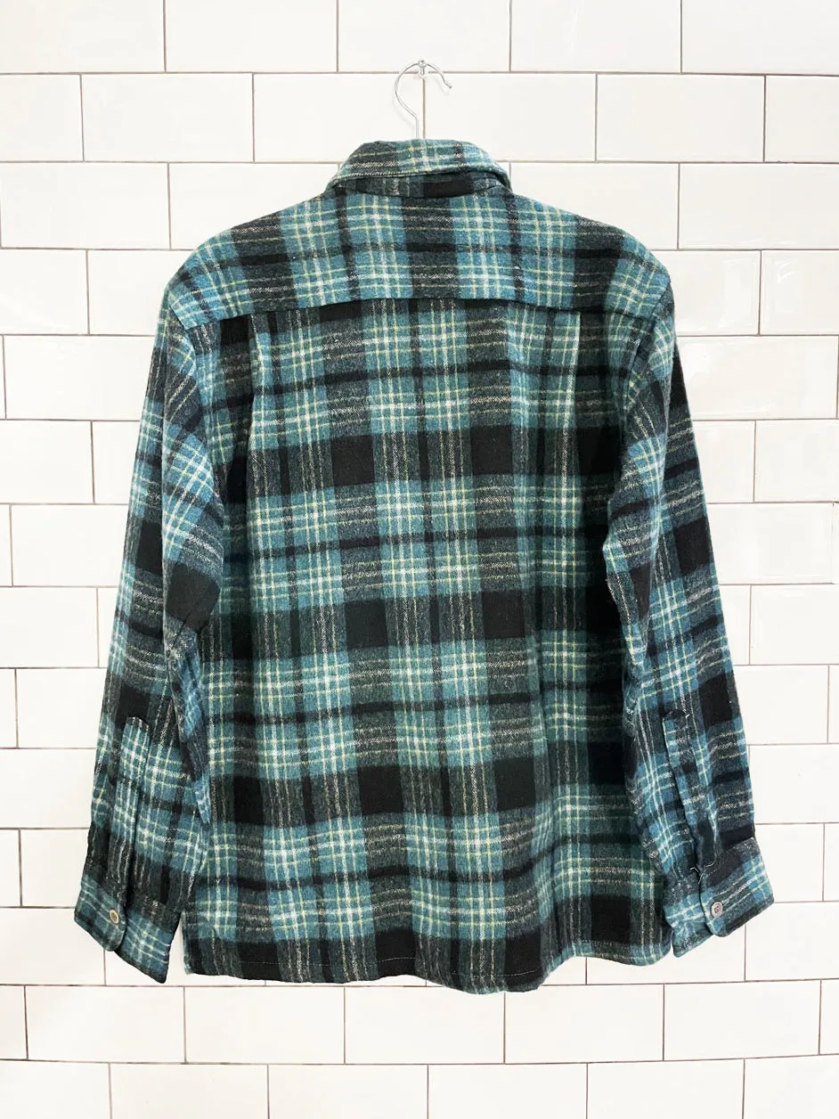 vintage 70s mac campbell wool-linen flannel shirt jacket sold by Good Market Thrift Store product image thumbnail 4