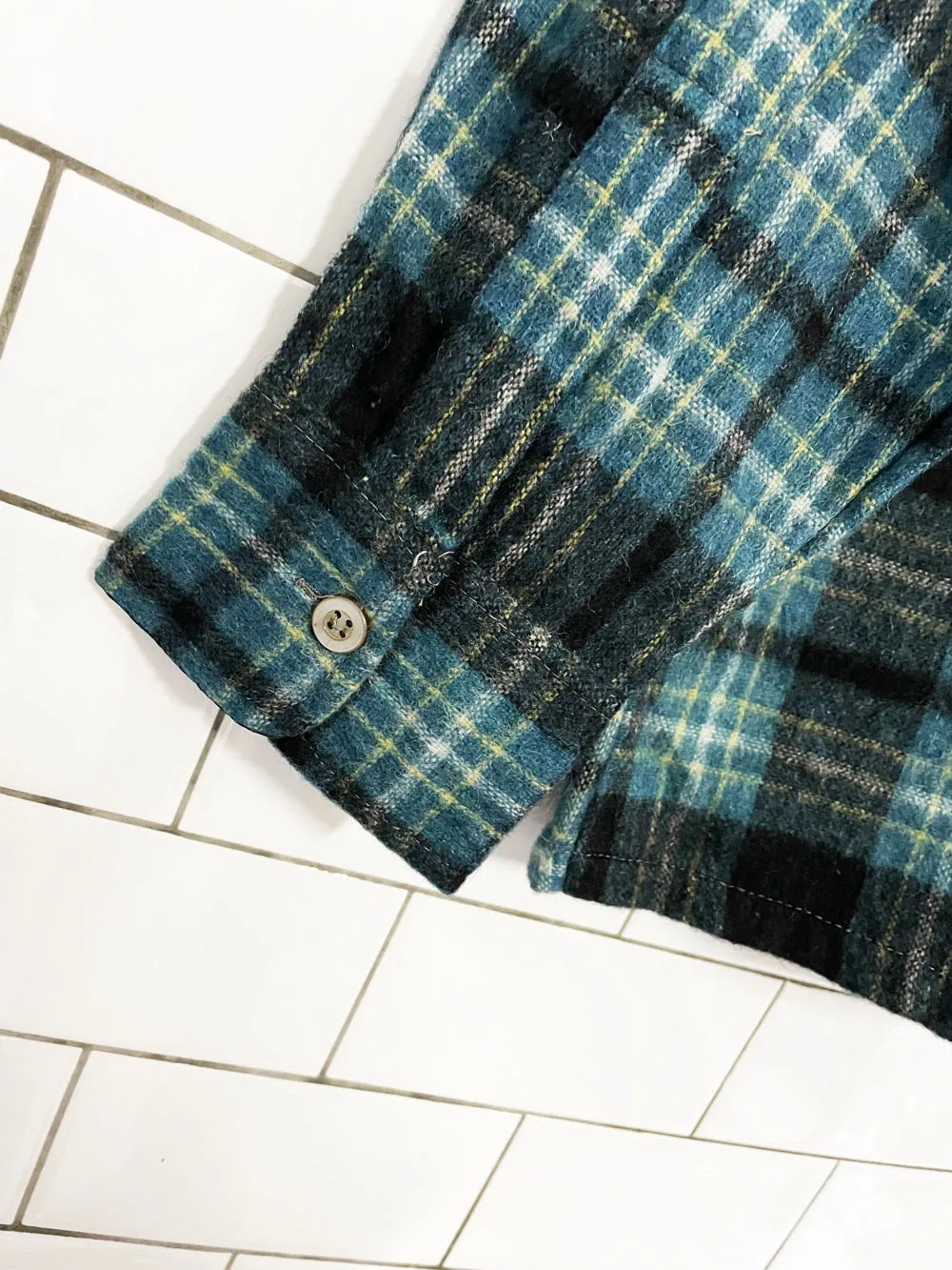 vintage 70s mac campbell wool-linen flannel shirt jacket sold by Good Market Thrift Store product image thumbnail 3