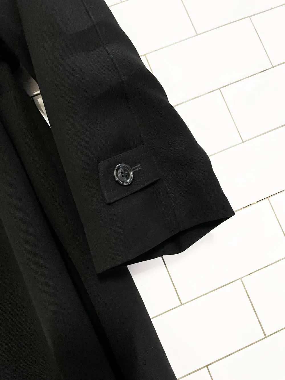 vintage 00s gallery minimal belted trench coat sold by Good Market Thrift Store product image thumbnail 3