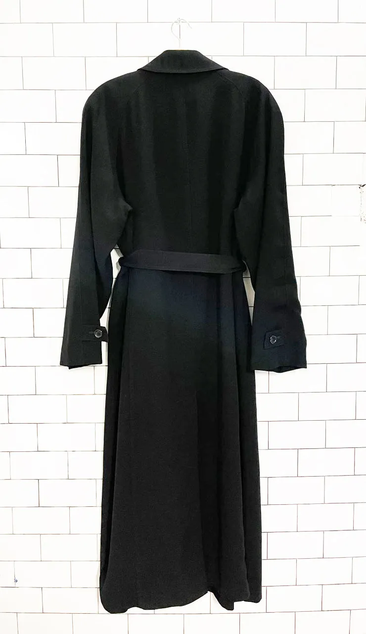 vintage 00s gallery minimal belted trench coat sold by Good Market Thrift Store product image thumbnail 4