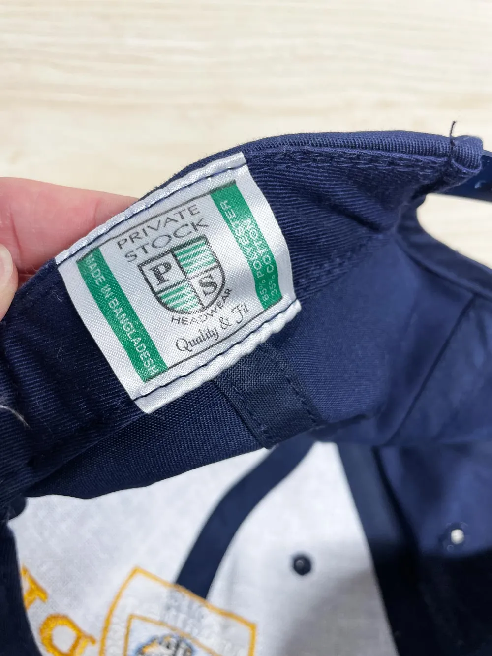 vintage 90s NYPD snapback hat | private stock sold by Good Market Thrift Store product image thumbnail 4